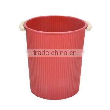 household plastic round litter bin with handle