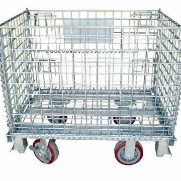 Folding Galvanized Wire Mesh Container