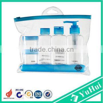 Hot Sell Plastic Travel Kit/travel Cosmetic Bottle Set With PVC Bag photo-5