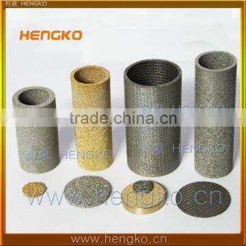 0.5 10 um 20 30 40 50 60 90 100 Microns Nickel Titanium Brass Bronze Stainless Steel Metal Sintered Powder Filters photo-6