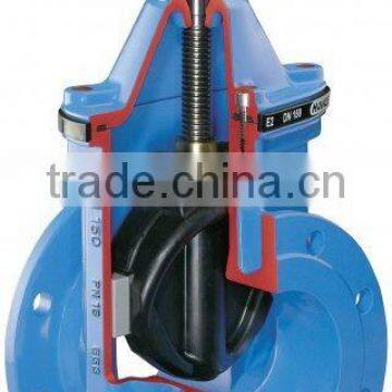 Resilient seated gate valve (dark bar)