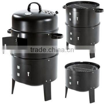 Black Steel 3-in-1 BBQ Smoker photo-2