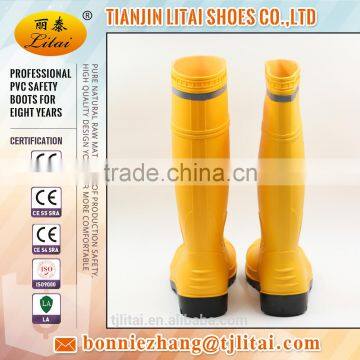 Professional PVC Safety Boots With Reflective Tape photo-3