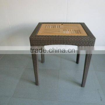 Classic Rattan Furniture Dining Chairs And Teakwood Table photo-3
