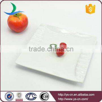 Wholesale Ceramic White Square Restaurant Custom Dinner Plate photo-6