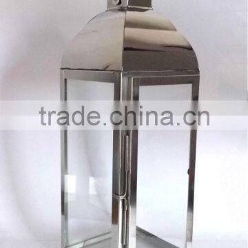 Beautiful Sturdy Stainless Steel Glass Lantern