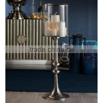 Glass hurrican candle pillar holder wedding centerpiece