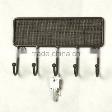 Store More Textilene Door 5 Hook Key Rack