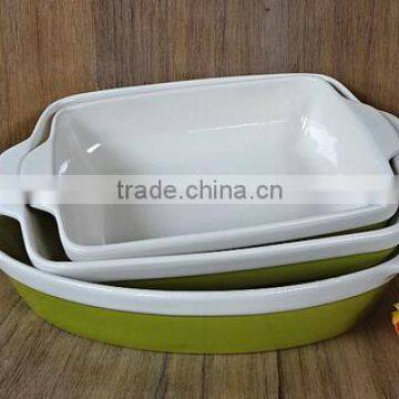 7''/9''/11'' ceramic bakeware ceramic square bakeware cake ceramic tray