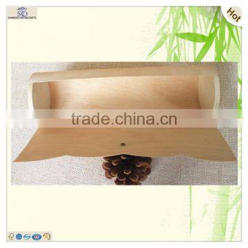 Custom Wood Color Oval Ribbon Soft Bark Brush Box photo-5