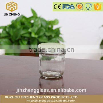 clear and empty 200ml glass caviar cans with screw lid wholesale