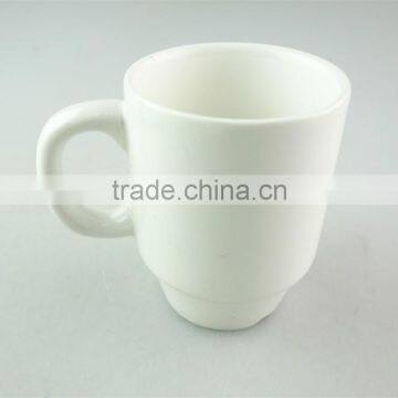 stock porcelain white mug with handle and wholesell price