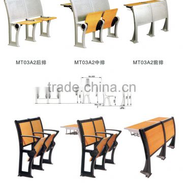 chairs with tables attached