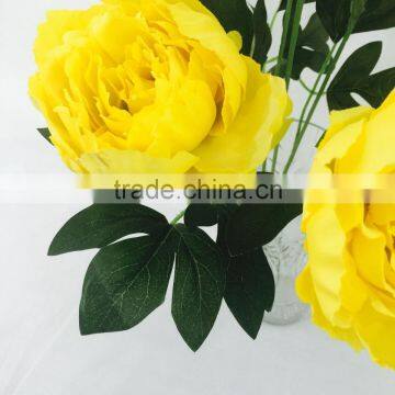 Yellow Peony Flowers Artificial
