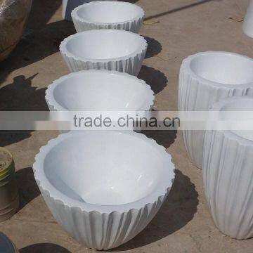 White FRP Planter Pot photo-2