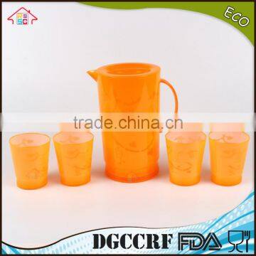 NBRSC Set of 5 Pcs Plastic Cold Water Jug ps Water Kettle Hollow Drinking Bottle PP Pot Double Layer Watering Can photo-3