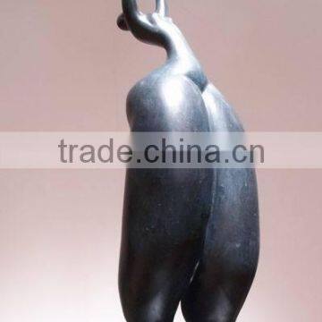 Bronze sculpture yoga fat lady for sale