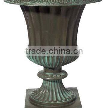 New products antique types of flower brass vase for wholesale