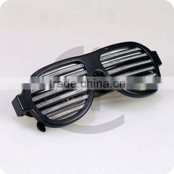 Amazon Best Seller Black Color Sound Activated Crazy Led Sunglasses Glitter Party Sunglasses photo-3