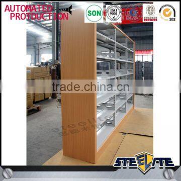 MDF Material Library Book Rack /exhibition Book Shelf Storage Rack on Sale photo-3