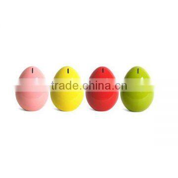 Egg-shaped ceramic money box