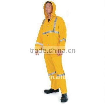 PVC yellow Rain Suit 3 piece