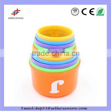 Colorful Top Quality Plastic Baby Stacking Cups With Promotions photo-3
