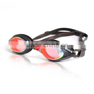 Mirrored and slim light weight swimming goggles for racing