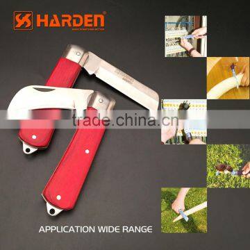 Professional Wooden Handle Straight Blade Electrician Knife photo-5
