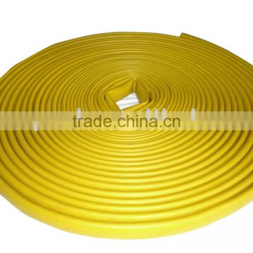 yellow rubber fire hose