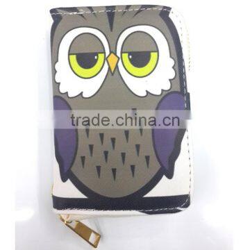 2015 New Fashion PU Leather Women Wallet Owl Printed photo-3