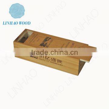 2015 New Design Bamboo Wood Wine Box for 1 bottle