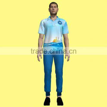 wholesale polyester/cotton/spandex heat transfer custom design fishing polo DYF-076