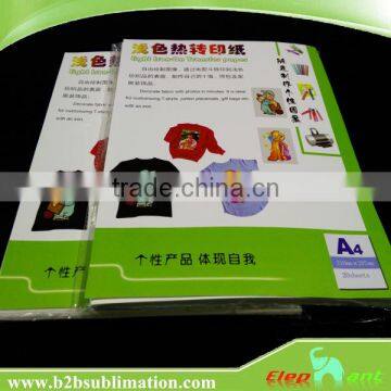 Best Quality!!! Heat Transfer Printing Vinyle A3 Laser Dark Transfer Paper for T-shirt in High Transfer Rate