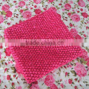 Wholesale baby fashion hot pink crochet tube tops with lining