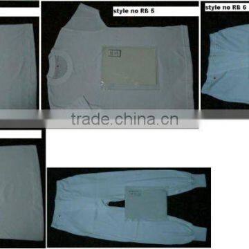 White T-Shirt Stock - Made for Japan - 50s Combed, 28 GG , 22 GG Rib and Interlock Fabrics