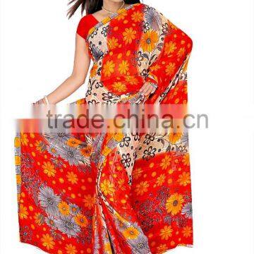 Glamour print sari