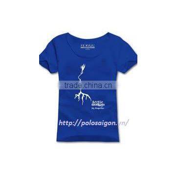 Hot Sale Promotional Custom Women Tshirt /ladies Shirt Design photo-4