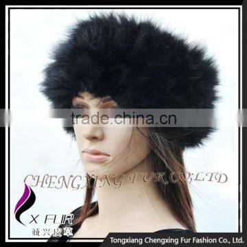 CX-E-16 Fashioon Women Hairband Fur Stretch Neck Warmer Girls Hair Headband photo-2