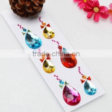 crafts gem stickers, well-being and charming crystal stickers, rhinestone stickers