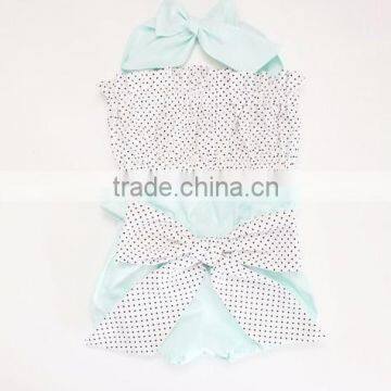 Summer Time Classical Pure Color Baby Girl's Swimsuit Two Piece Fashion Swimsuit photo-4