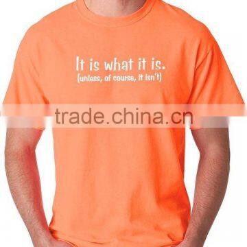 China Manufacture 160gsm 100% Ring Spun Cotton Custom T Shirt Printing photo-4