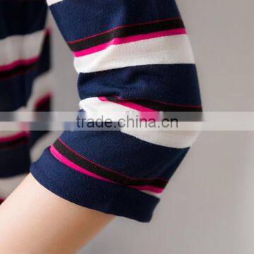 2016 New Fashion All Match Loose Half Sleeve Striped T-shirts for Ladies photo-6