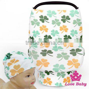 CT-85 Lovebaby St.Patricks Day Printed Cute Green Hat Baby Car Cover With Baby Fancy Hat Desugn photo-2