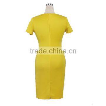 Custom Women Fashion Summer Short Sleeve Casual Dress; Latest Ladies Summer Dress photo-4