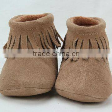Popular Fringe Warm Handmade Moccasins Baby Boots photo-4