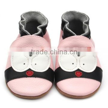 Cute custom pictures newborn leather baby shoes soft