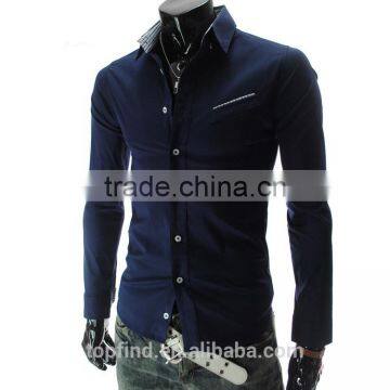 New Style Slim Fit 100% Cotton Plain Fashion t Shirt for Man photo-2