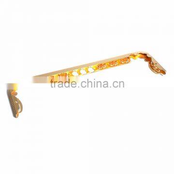 Iron Based Alloy Kiss Clasp Purse Frame Apple Fruit Gold Plated Flower 21.5cm(8 4/8") x 5.4cm(2 1/8"), 1 Piece photo-3