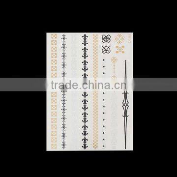 Non-toxic Removable Waterproof Temporary Tattoo Metallic Water Transfer Temporary Tattoo Sticker Paper photo-2